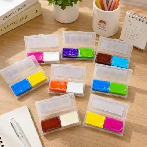 Scented Kneaded Erasers, 10 Colors & 10 Scents, Soft Kneadable Erasers for Drawing, Sketching, Graphite & Charcoal, Putty Eraser with Individual Storage Cases (24, 10 Colors)
