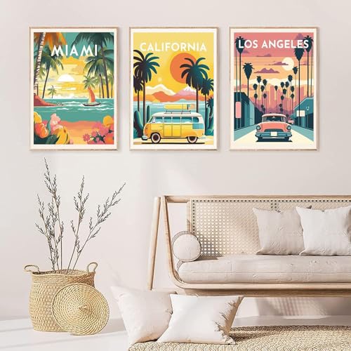 ARPADAMO 6 Pack Diamond Art Kits for Adults,5D City Travel Diamond Painting DIY Diamond Art Landscape Diamond Painting Art Kit for Adult,Round Full Drill Diamonds,Diamond Kit for Home Decor-12x16inch - color: DP02613