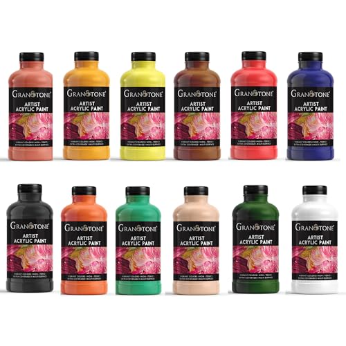 GRANOTONE Acrylic Paint Set 12 Colors 17 oz Each - style: Acrylic Paint 12 x 17 oz