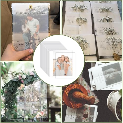 LANIAKEA 300 Sheets Translucent Vellum Paper 8.5 x 11 Vellum Tracing Paper Printable Transparent Printer Sheets for Invitations, Sketching & Drawing, Gift Box Liners - size: 8.5 x 11inch-300Sheets