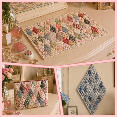 500 PCS 1.5" Diamond 60 Degrees Piecing Paper Templates, Quilting Templates Accessories for DIY Patchwork Crafts and Sewing Supplies - size: 1.5 Inch-500pcs Diamond