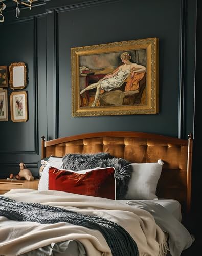 Classic Canvas Frame for 24x32 Oil Paintings Art Prints,Gold | Easy DIY Assembly,2.8" Face Width,No Glass & Back,Wood Ornate Frames for Vintage Farmhouse Home Apartment House Wall Decor - color: Gold-DIY, size: 24x32"