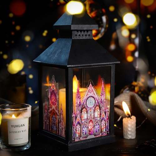 60PCS Moonlight City PET Stickers, Large Gothic Castle Stickers for Scrapbooking, DIY Crafts, Journaling, and Junk Journal Ephemera with Organizer - color: Moonlit City