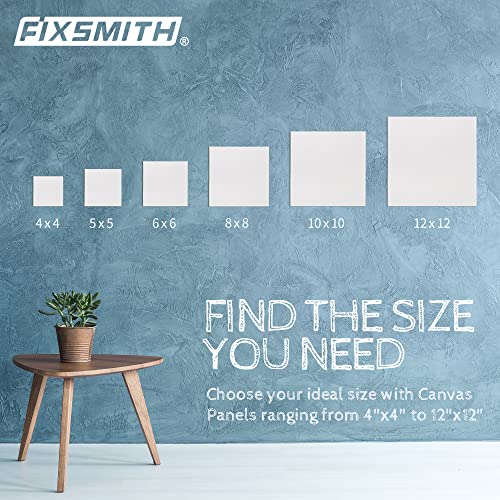 Canvas Boards for Painting 4x4 Inch, Super Value 24 Pack Mini Canvases, White Blank Canvas Panels, 100% Cotton Primed, Painting Art Supplies - size: 4"×4"