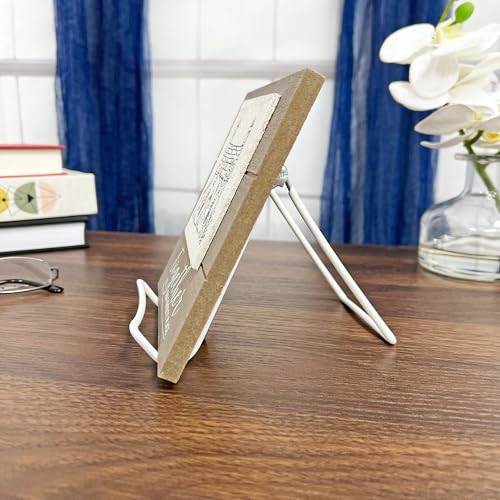 GIBSON HOLDERS 2A Adjustable White Wire Display Easel, 3.625" W x 4" D x 4.5" H, Pack of 3 - size: 3-Pack