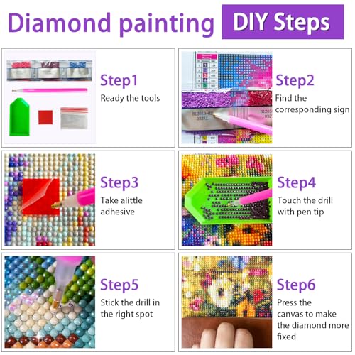 JXDXDJ 5D Diamond Painting Kits for Beginners,Ancient Tree Full Drill Diamond Art Kits for Adults,DIY American Flag Round Diamond Dots for Adults Crafts,Gem Painting Home Wall Decor 13.78x13.78 Inch