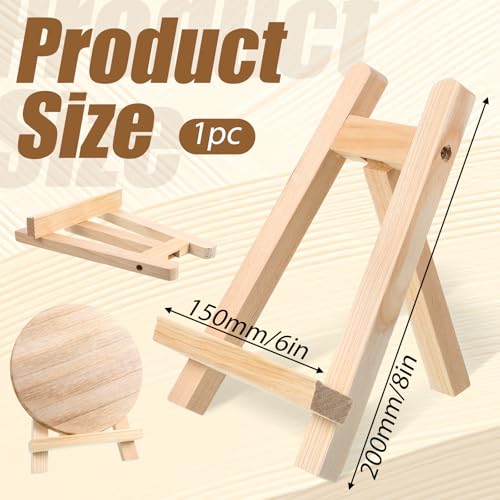 Xthrotsenk 8 Inch Mini Easel Stand Small Easel for Painting Small Tabletop Display Stand Wooden Picture Wooden Picture-Stand Artist Easels for Photos Paintings Crafts