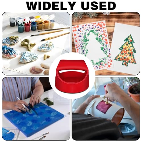 1Pieces Block Printing Tool, Block Printing Kit Tool Supplies, Printmaking Supplies Embossing Tool Hot Stamp Tool, Hand Printed Linoleum Tools and Supplies Comfort Handle 4 Inchs