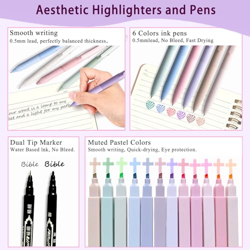SHINYHARBOR Bible Study Journaling Kit for Women, Purple - color: purple