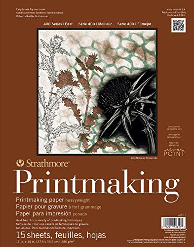 Strathmore Printmaking Paper Pad 11"X14"-15 Sheets -62433110, BROWN - size: 11x14