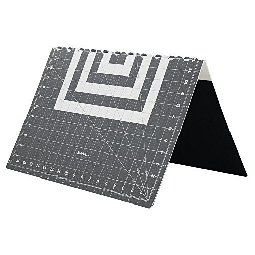 Fiskars 18" x 24" Folding Self Healing Cutting Mat for Travel and Storage | Great for Fabric and Sewing Craft Projects, Gray - size: 18"L x 24"W