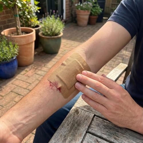 60pcs 3 x 4 Inch Flexible Adhesive Bandages Breathable Large Size Bulk Fabric Sterile Bandage for First Aid Skin Wound Protection Care