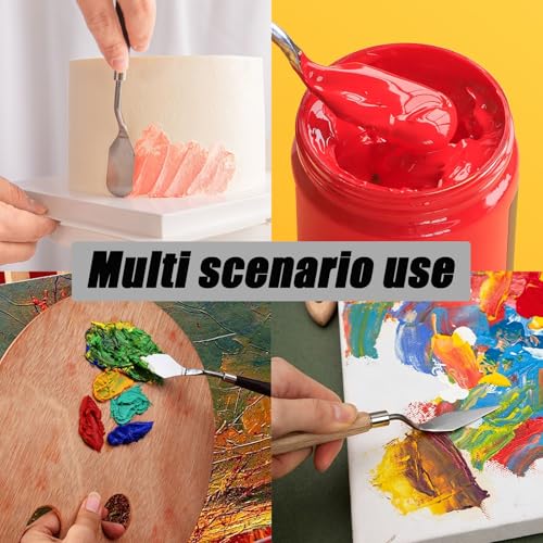 11 Pcs Painting Palette Knife Set - color: Red