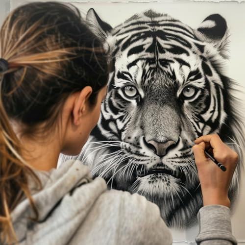 Aenir Charcoal Pencils for Drawing, 22-Piece Sketch Pencils for Drawing Set | Drawing Pencils for Sketching, Shading, Charcoal Art Supplies for Kids, Teens, Adults, Art Students, Beginners & Pro Artists.