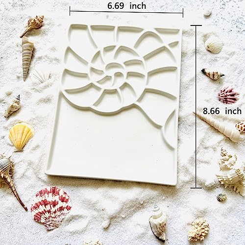 Bower Bird Porcelain Watercolor Palette Conch Artist Professional Ceramic Palette (Ceramics)