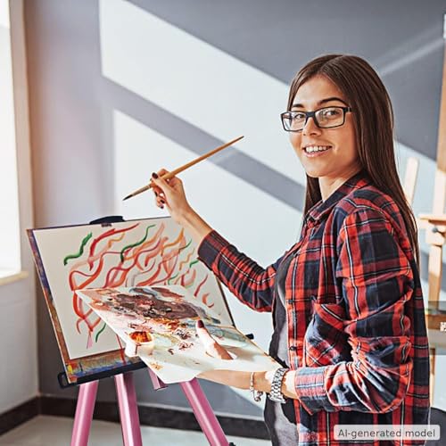 RRFTOK Pink 17-66 Inch Adjustable Art Easel Stand for Painting and Sign - style: 66Pink 1-pack