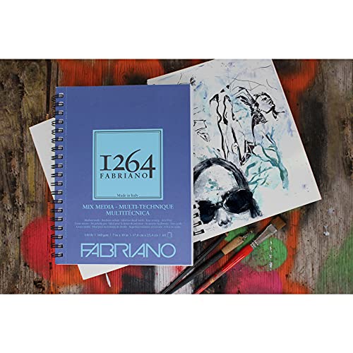 Fabriano 1264 Mixed Media Pad, 9" x 12", 120 lb.