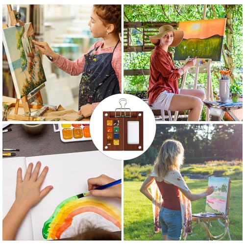 Mini Travel Watercolor Paint Set - Pocket 8-Color Paint Art Kit