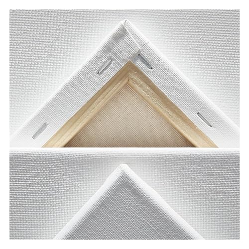KINGART 816-2 Stretched White Canvas for Painting, 36 x 48 Inch, Pack of 2 - size: 36 x 48 Inch