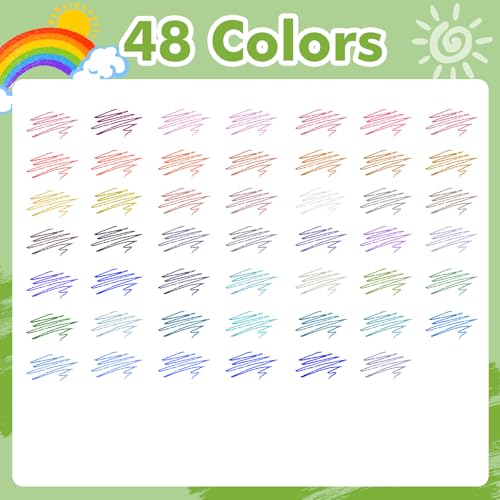 48 Colors Glitter Gel Pens for Adult Coloring, Fine Tip Sparkly Gel Ink Pens Set,Gel Glitter Pens - Smooth Writing Glitter Pens for Journaling, Drawing, Crafts, Doodling Art Supplies on Black Paper - color: 48 Colors