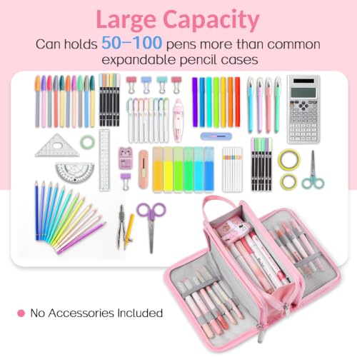Sooez Big Pencil Case, Pencil Pouch, Pencil Bag, Pencil Box, Purple & Plaid | Ample Storage, Durable Canvas, Smooth Zippers, Portable Handle, Cute Stationery Organizer, Makeup Bag, School Supplies, Girls - color: Purple with Plaid