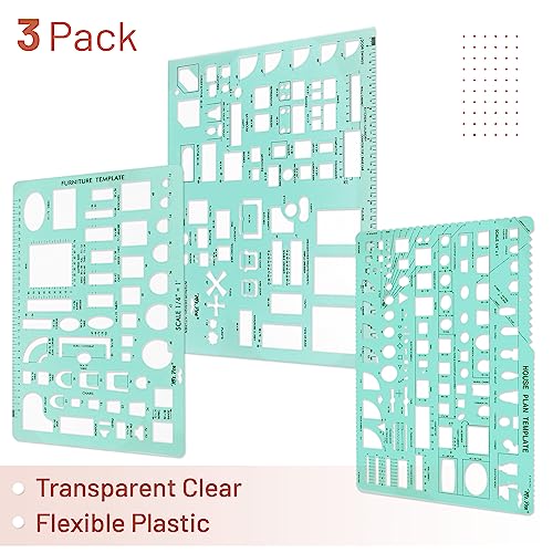 Mr. Pen- House Plan, 3 pcs, Interior Design and Furniture Templates - color: Green, size: 3 pcs