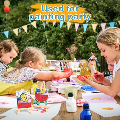 ESRICH 12 Pack 5x7 Small Canvas for Painting, Ideal for Kids & Beginners | Cotton Acid-free Surface, Gesso Primed for Acrylic, Oil, Watercolor. Art Painting Supplies for Class, Paint Parties and Home - size: 5x7in 12pack