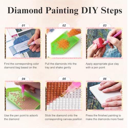 Mosaflare 5D Wolf Diamond Painting Kits for Adults 13.7x13.7 Inch - color: KM1233-1