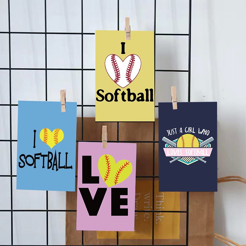 Uaitodee Softball Wall Collage Kit, 50 Set 4x6 inch Aesthetic Pictures, Theme Room Decor, Girls Teens Gifts