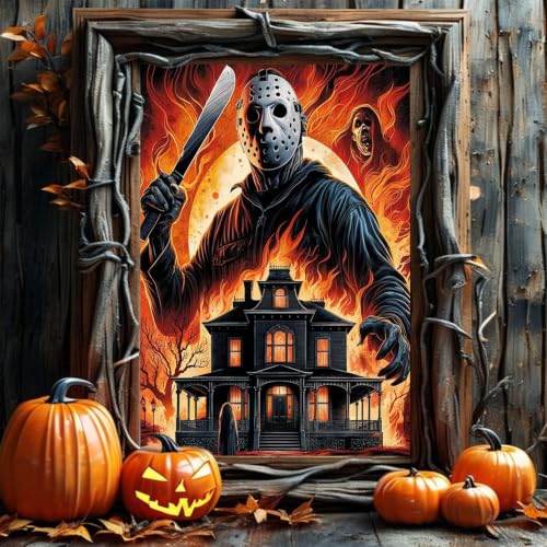 VeGuude Halloween Diamond Art Kits for Adults Home Wall Decor Gift 12x16 in - color: DP04291