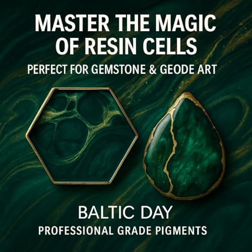 BALTIC DAY Emerald Green Epoxy Resin Pigment Paste XL (191g/6.7oz) – Opaque Epoxy Dye & High Concentration Coloring Paste, Mica Powder Alternative for Resin Art, Jewelry, Tumblers - color: Emerald Depth XL