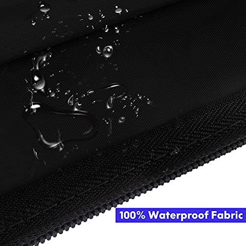 ZKOO 24 x 36 Inch Art Portfolio Bag, Large Size Art Case Light Weight Waterproof Poster Board Storage Bag, Studio Portfolio Tote for Artwork, Poster, Sketch Drawing, Canvas (Black, 2 Pack) - size: 24*36in Black-2PACK