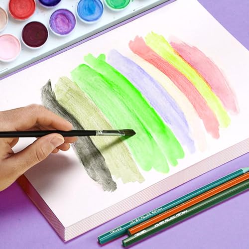64 Sheets Watercolor Paper Bluk, 140lb/300GSM Cold Press Water Color Paper 5 x 7 Inch, Small Off-White Watercolor Drawing Paint Paper for Art Drawing Wedding Cards Supplies (Pack of 2) - size: 5 x 7 Inches (Pack of 2)