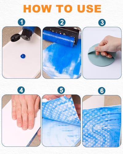 UCEC 6 Pack 5x7in Gel Plates, Reusable Small Plates for Journaling & Crafts - color: Clear-Gel Plate 5×7 (6pcs)