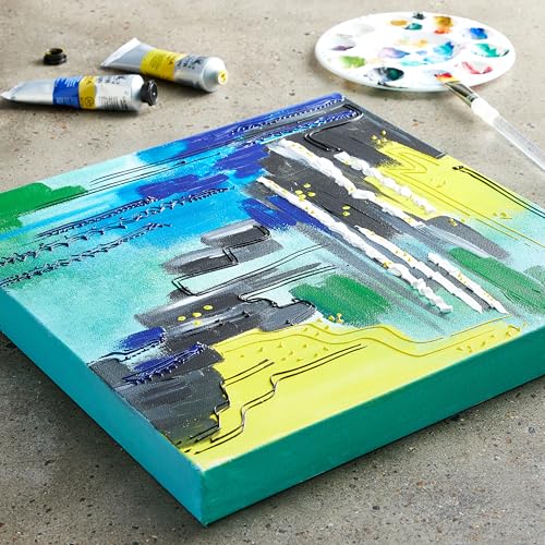 Artist's Loft 14" x 14" Level 3 Gallery Wrapped Heavy Duty Canvas - Archival Quality and Acid Free Cotton Canvas for Acrylic and Oil Paints - 1 Pack - size: 14 x 14