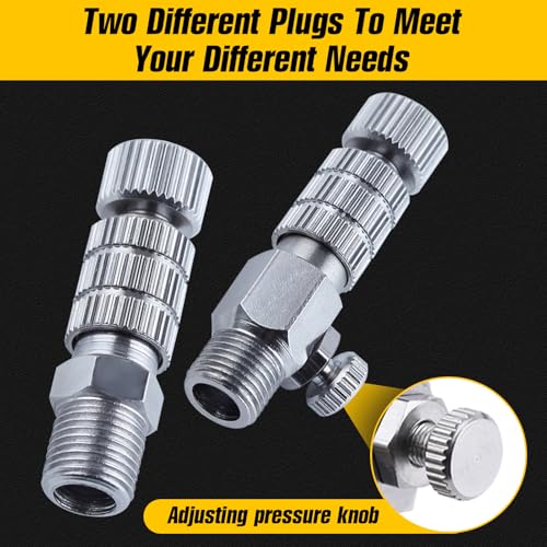 15 Pieces Airbrush Adapter Set Airbrush Quick Connect Airbrush Quick Release Disconnect Adapter Fitting Connector Set with Cleaning Tool for Air Compressor and Airbrush Hose