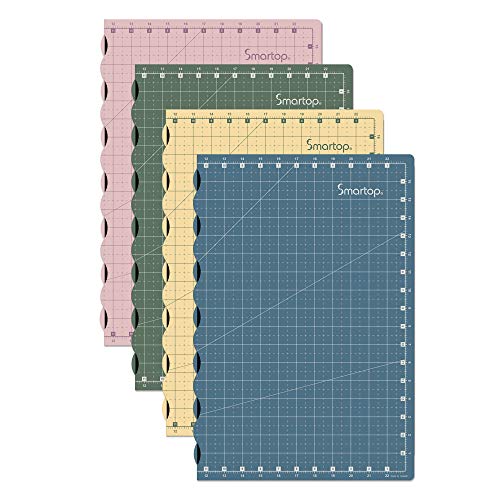 24"x18" Self Healing 3 Layer Folding Cutting Mat, Non-slip Non-reflective, Great for Crafts, Quilting, Sewing, Scrapbooking Molandi Blue (Molandi Blue)