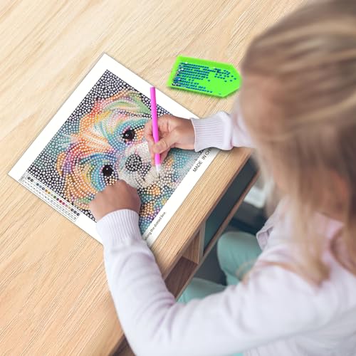 UiSdfuy Diamond Art Kits for Kids,Arts & Crafts Ages 8-12,Diamond Art for Kids,Gem Art 4 Pack Diamond Painting 6" X 6" (Dolphin) - color: Dolphin