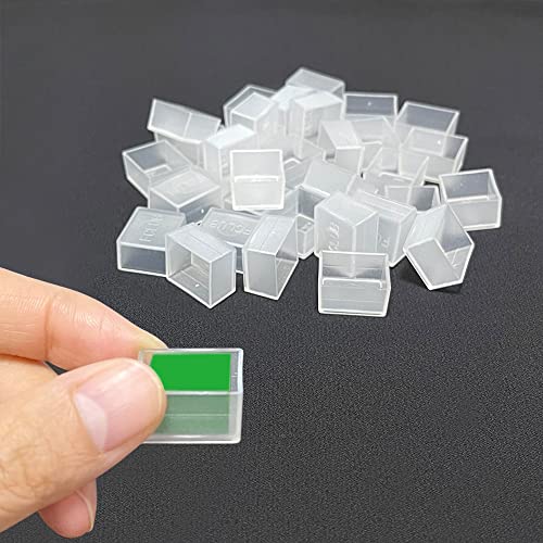 Watercolor Palette, 48 Wells and 3 Mixing Areas - Empty Half Pans Watercolor Palette with Lid, Folding Paint Tray - style: Tin with 48 Transparent Half Pans