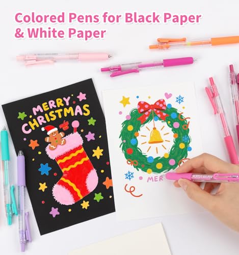 Acrylic Gel Pens For Coloring, 24 Colors Retractable Colored Pens - color: 24PCS