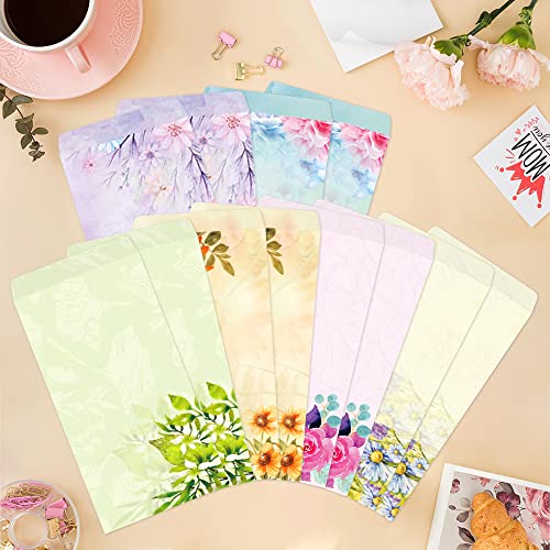 Paper Master Envelope Set 12 Packs Of Flora Letter Envelopes, Decorated Printer Stationery Paper Sets, With a Variety Of Designs And Automatic Aealing,9.7X4.7Inches - style: Envelopes Set