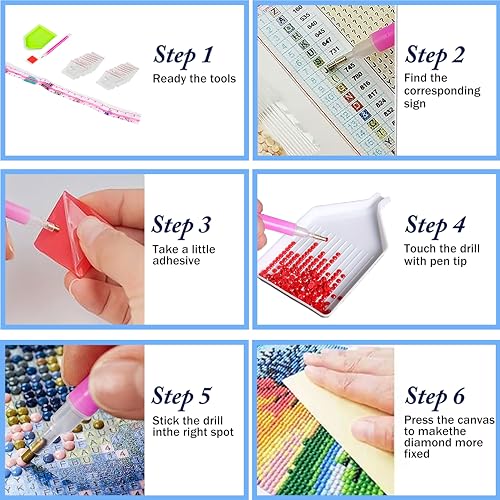 Ausanrl Plum Blossom Diamond Art Painting-Diamond Painting for Adults,5D Diamond Painting Flowers,DIY Full Drill Diamond Painting Flower Gem Painting and Crafts 12x16inch - color: Plum Blossom, size: 12x16inch(Round diamond painting)