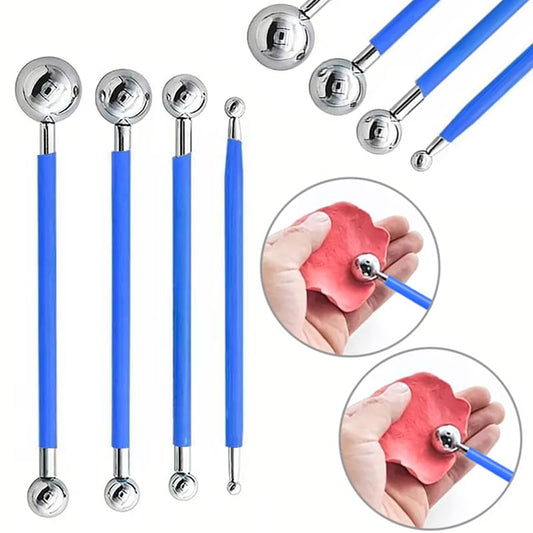 30Pcs Clay Sculpting Tool Set, Polymer Clay Kit with Silicone Sculpting Brushes, Wooden Carving Tools, Ball Stylus, Dotting Pens & Smoothing Sponge, Multi-Function Craft Tools for Pottery, Ceramic - color: 30Pcs