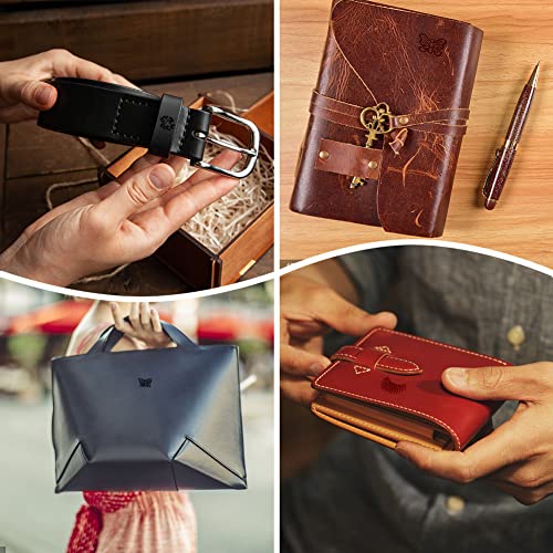 Leather Stamps, 21 PCS Leather Stamping Tools with Rubber Hammer - size: 21 PCS