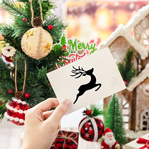 Fainne 100 Pcs 2 Inch Christmas Stencils Small Stencils for Painting | Reusable Craft Stencils, DIY Scrapbook, Wood Wall Fabric Rock Chalkboard Sign Painting, Home Art Decor Projects - style: Santa Style