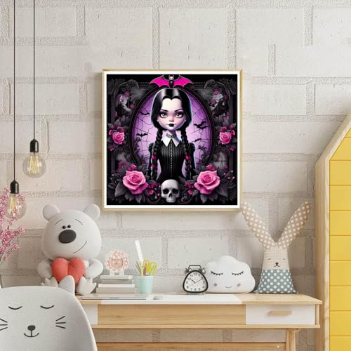 Halloween Diamond Art Kits for Adults, Round Diamond Painting 14x14 Inch - color: DD029