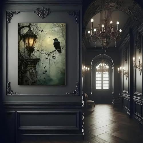 Halloween Diamond Art Kits for Adults Round Diamond Painting 12x16 Inch - color: DD147