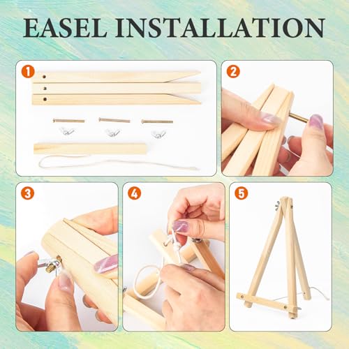 4 Pack Paint by Numbers Kit for Adults with Frame, Beach DIY Painting Kit - color: CYOP4P02