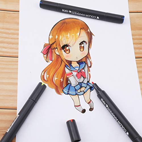 BOXUN Premium 50 Sheets Sketch Marker Paper Pad, Bleedproof Artist Drawing Paper, 8.27 x 11.69 Inch