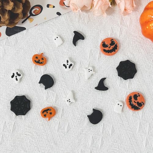 Xaekicr 10PCS Halloween Polymer Clay Cutters Set - Pumpkin Ghost Witch Hat Spider Web Shapes for DIY Earrings - Clay Cutters Clay Earring Cutters Clay Tools - color: F color